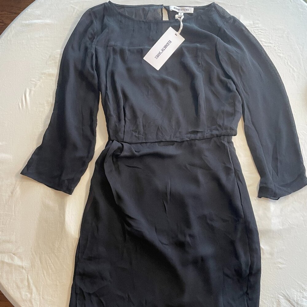 Elizabeth and James Surai Sheer Black Dress – NWT, Size 0